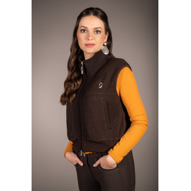 Weste Arezzo Teddy Lauria Garrelli Dunkelbraun