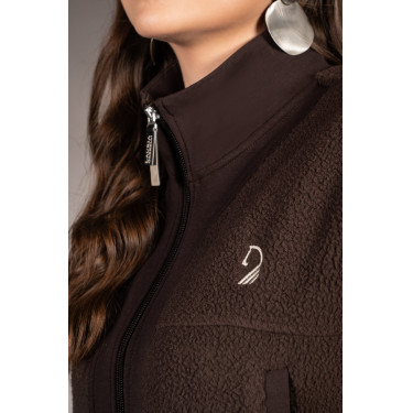 Weste Arezzo Teddy Lauria Garrelli Dunkelbraun