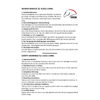 Schild für Reithelm Sunblock HKM Schwarz