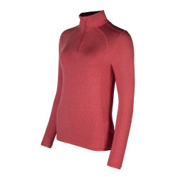 Funktionelles T‑Shirt Essentials Winter HKM Kirsche Rot