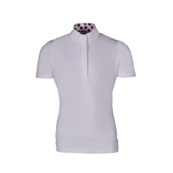 Turnierpolo Hunter Kids Kurzarm HKM Weiß Wei&amp;amp;amp;amp;amp;szlig;