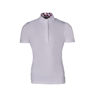Turnierpolo Hunter Kids Kurzarm HKM Weiß Wei&amp;amp;amp;amp;amp;szlig;