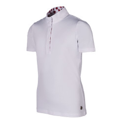 Turnierpolo Hunter Kids Kurzarm HKM Weiß Wei&amp;amp;amp;amp;amp;szlig;