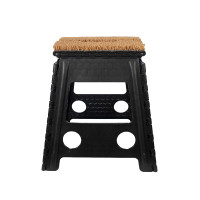 Klapphocker mit Fußmatte HKM Schwarz