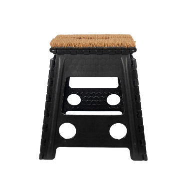 Klapphocker mit Fußmatte HKM Schwarz