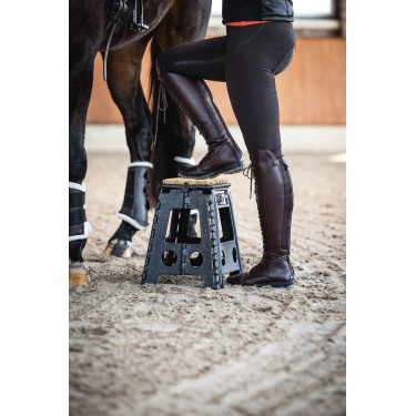 Klapphocker mit Fußmatte HKM Schwarz