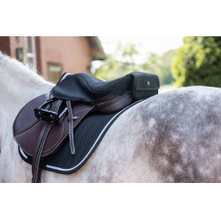 Beheizter Sattelsitzbezug Springen Style ohne Akku HKM Schwarz