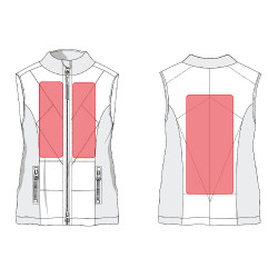 Slimline-Heizweste Stil HKM Schwarz