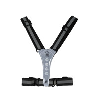 Leuchtweste mit LED von HKM Neongelb