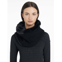 LeMieux Aspen Polarfleece-Nasenriemenüberzug Schwarz