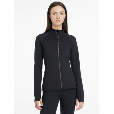 LeMieux Aspen gebürstete Zip-Jacke Schwarz LeMieux Aspen gebürstete Zip-Jacke Schwarz