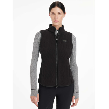 LeMieux Aspen Fleece-Weste ohne Ärmel mit Fischgrätmuster Chevron-Muster