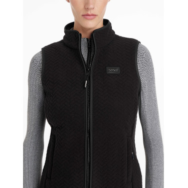 LeMieux Aspen Fleece-Weste ohne Ärmel mit Fischgrätmuster Chevron-Muster