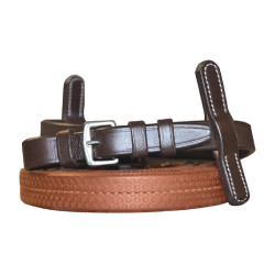 Trainingszügel 23 mm Chetak Maron / Newmarket Braun