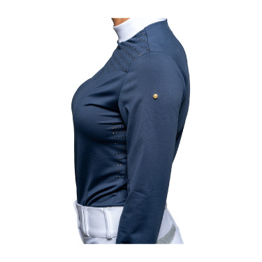Wettkampf-Poloshirt Flags & Cup Isla langärmelig Wettkampf-Poloshirt Flags & Cup Isla langärmelig