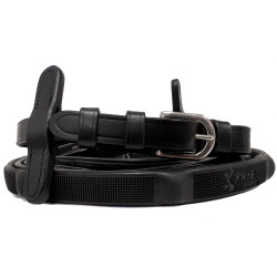 Canter-Zügel aus Ergo-Gummi Schwarz Canter-Zügel aus Ergo-Gummi Schwarz