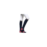 Damen-Reitsocken Flags & Cup Olbia Marine / Kirschrot