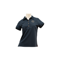 Kurzarm-Poloshirt Flags & Cup Mädchen Anzia Marine Marineblau