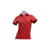 Kurzarm-Poloshirt Flags & Cup Mädchen Anzia Kirsche Rot