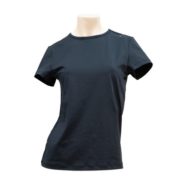 Damen-T-Shirt Casoria mit kurzen Ärmeln Flags & Cup Marine Marineblau