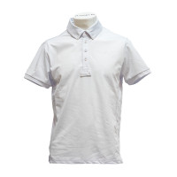 Kurzarm-Turnierpolo Herren San Remo von Flags & Cup Weiß Wei&amp;amp;amp;amp;amp;szlig;