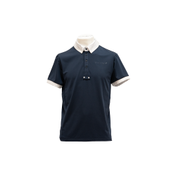 Kurzarm-Turnierpolo Herren San Remo von Flags & Cup Marine Marineblau Kurzarm-Turnierpolo Herren San Remo von Flags & Cup Marine Marineblau