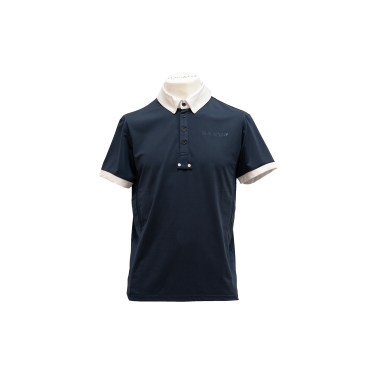 Kurzarm-Turnierpolo Herren San Remo von Flags & Cup Marine Marineblau Kurzarm-Turnierpolo Herren San Remo von Flags & Cup Marine Marineblau