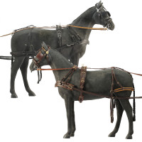 Daslö-Geschirr für vierrädrige Kutsche Schwarz