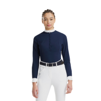 Horse Pilot Damen-Langarmshirt Aerolight Marine Marineblau