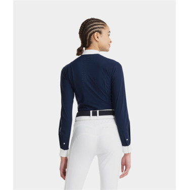 Horse Pilot Damen-Langarmshirt Aerolight Marine Marineblau