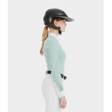 Horse Pilot Damen-Langarmshirt Aerolight Wassergrün Blau