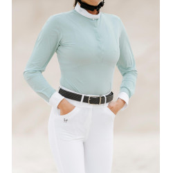 Horse Pilot Damen-Langarmshirt Aerolight Wassergrün Blau