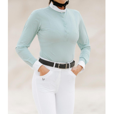 Horse Pilot Damen-Langarmshirt Aerolight Wassergrün Blau
