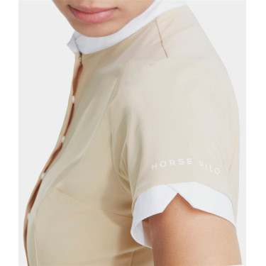 Kurzarmshirt Damen Aerolight von Horse Pilot Sand Beige