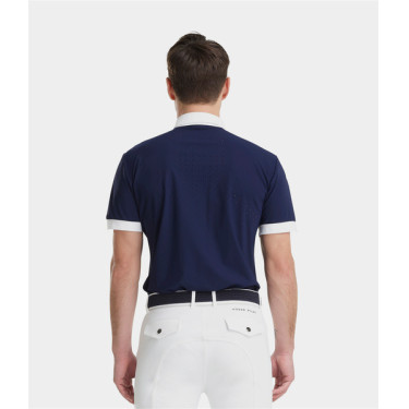 Kurzarm-Wettkampfhemd Herren Aerolight von Horse Pilot Marine Marineblau Kurzarm-Wettkampfhemd Herren Aerolight von Horse Pilot Marine Marineblau