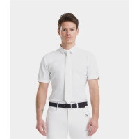 Kurzarm-Wettkampfhemd Herren Aerolight von Horse Pilot Marine Marineblau