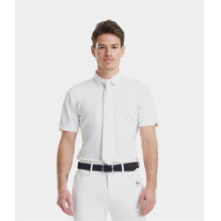 Kurzarm-Wettkampfhemd Herren Aerolight von Horse Pilot Weiß Weiß Kurzarm-Wettkampfhemd Herren Aerolight von Horse Pilot Weiß Weiß