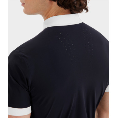 Horse Pilot Turniershirt Aerolight Herren, kurzarm Dunkle Nacht Schwarz