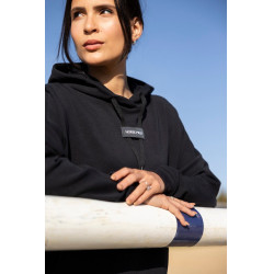 Damen Reit-Hoodie Horse Pilot Schwarz