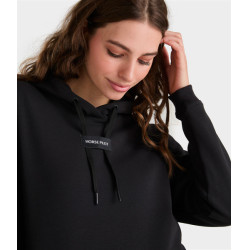 Damen Reit-Hoodie Horse Pilot Schwarz