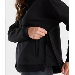 Damen Reit-Hoodie Horse Pilot Schwarz