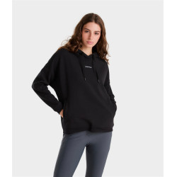 Damen Reit-Hoodie Horse Pilot Schwarz