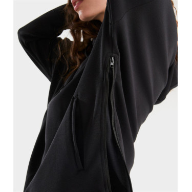 Damen Reit-Hoodie Horse Pilot Schwarz