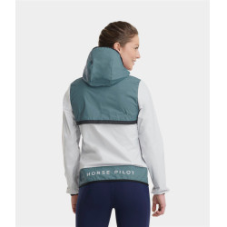 Kurze Regenjacke Horse Pilot Reittechnik Damen Wolkenblau