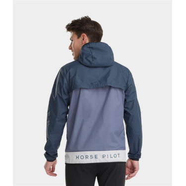 Kurze Reit-Regenjacke Horse Pilot Raintech Herren Marine Marineblau Kurze Reit-Regenjacke Horse Pilot Raintech Herren Marine Marineblau