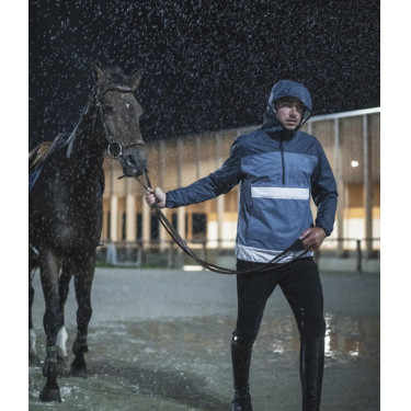 Kurze Reit-Regenjacke Horse Pilot Raintech Herren Marine Marineblau Kurze Reit-Regenjacke Horse Pilot Raintech Herren Marine Marineblau