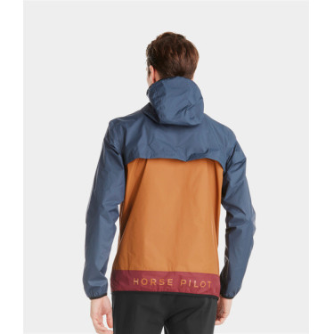 Kurze Reit-Regenjacke Horse Pilot Raintech Herren Goldbraun