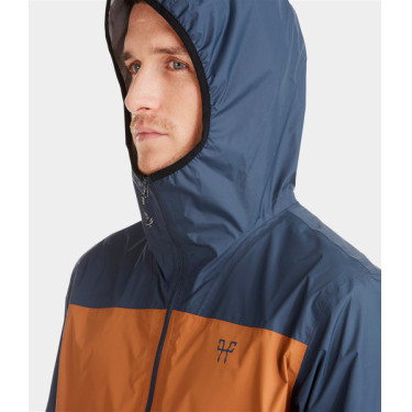 Kurze Reit-Regenjacke Horse Pilot Raintech Herren Goldbraun