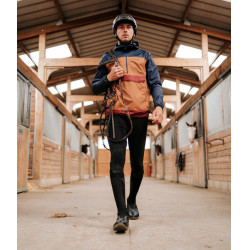 Kurze Reit-Regenjacke Horse Pilot Raintech Herren Goldbraun