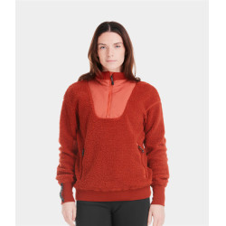 Damen-Sherpa-Jacke Horse Pilot Terrakotta Orange